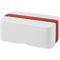 MIYO single layer lunch box , White / Red