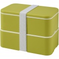 MIYO double layer lunch box, Lime / Lime / White