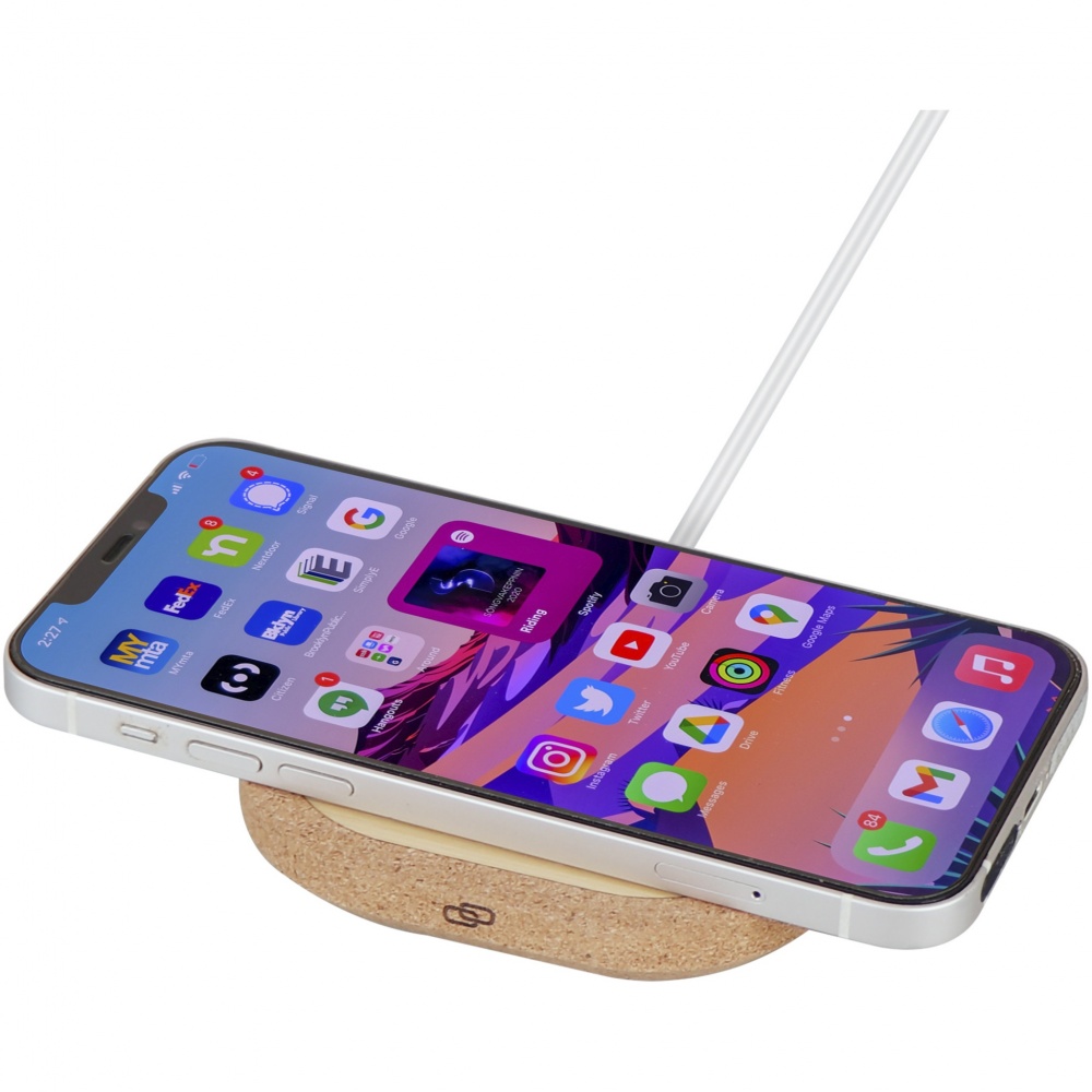 Logotrade promotional giveaway picture of: Cerris 15W cork wireless charging pad