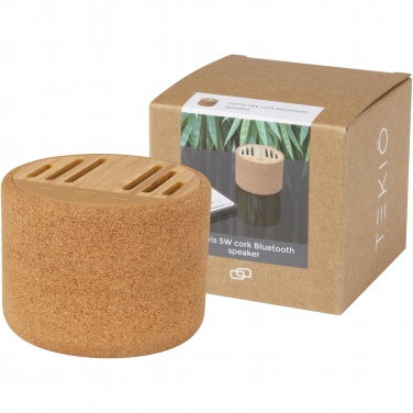 Logo trade promotional products image of: Cerris 5W cork Bluetooth® speaker