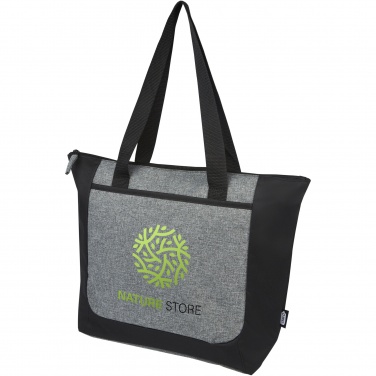 Logo trade promotional items image of: Reclaim GRS recycled two-tone zippered tote bag 15L