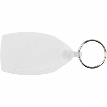 Logo trade promotional products image of: Tait rectangular-shaped recycled keychain