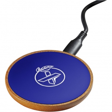 Logotrade promotional merchandise image of: SCX.design W13 10W wooden wireless charging station