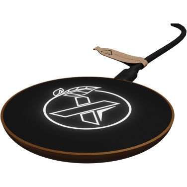 Logotrade promotional item picture of: SCX.design W13 10W wooden wireless charging station