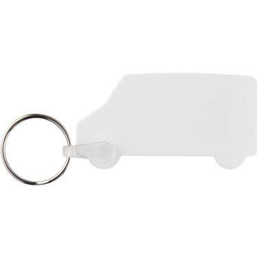 Logotrade promotional item image of: Tait van-shaped recycled keychain