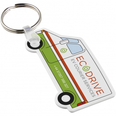 Logotrade business gift image of: Tait van-shaped recycled keychain