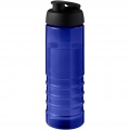 H2O Active® Eco Treble 750 ml flip lid sport bottle, Blue / Solid black