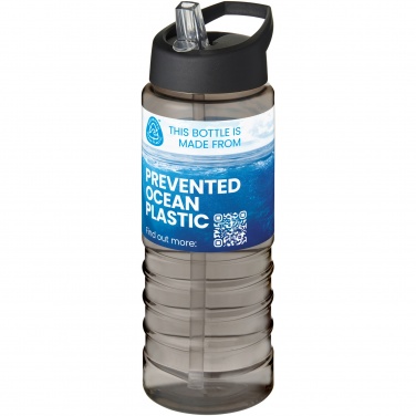 Logo trade corporate gift photo of: H2O Active® Eco Treble 750 ml spout lid sport bottle 