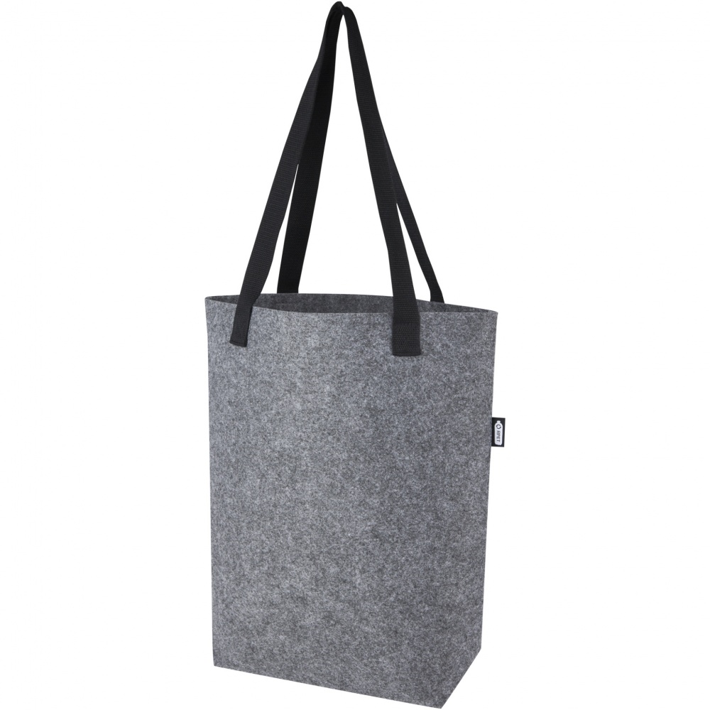 Logotrade promotional giveaway picture of: Felta GRS recycled felt tote bag with wide bottom 12L