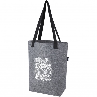 Logotrade promotional gift picture of: Felta GRS recycled felt tote bag with wide bottom 12L