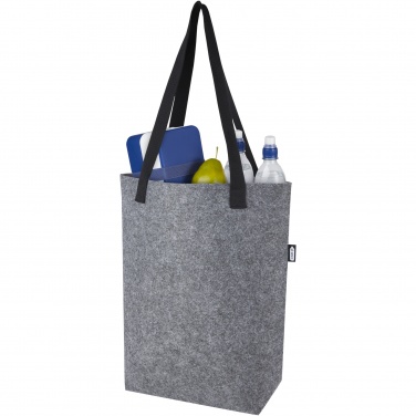 Logotrade promotional giveaways photo of: Felta GRS recycled felt tote bag with wide bottom 12L