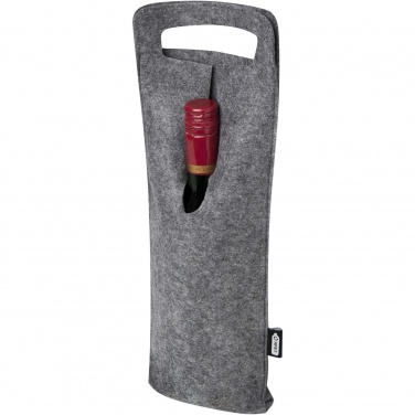 Logo trade advertising products image of: Felta 75 cl GRS recycled felt wine bag