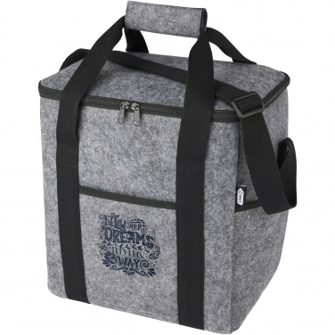 Logotrade promotional giveaway image of: Felta GRS recycled felt bottle cooler bag 21L