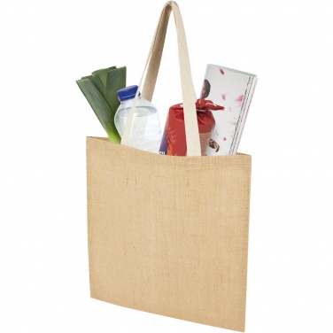 Logo trade business gifts image of: Juta 300 g/m² jute tote bag 7L