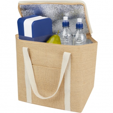 Logo trade promotional gifts picture of: Juta 300 g/m² jute cooler bag 19L