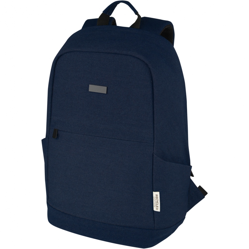 Logo trade corporate gift photo of: Joey 15.6" GRS recycled canvas anti-theft laptop backpack 18L