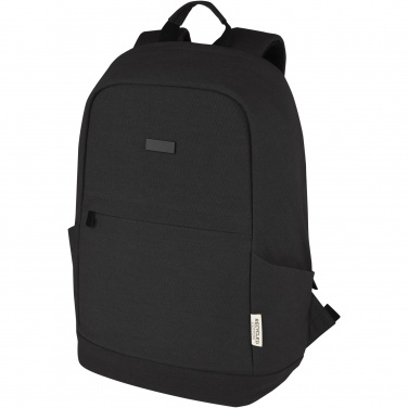 Logotrade corporate gift image of: Joey 15.6" GRS recycled canvas anti-theft laptop backpack 18L