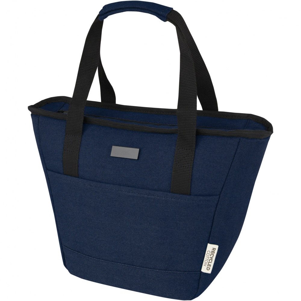 Logo trade promotional item photo of: Joey 9-can GRS recycled canvas lunch cooler bag 6L