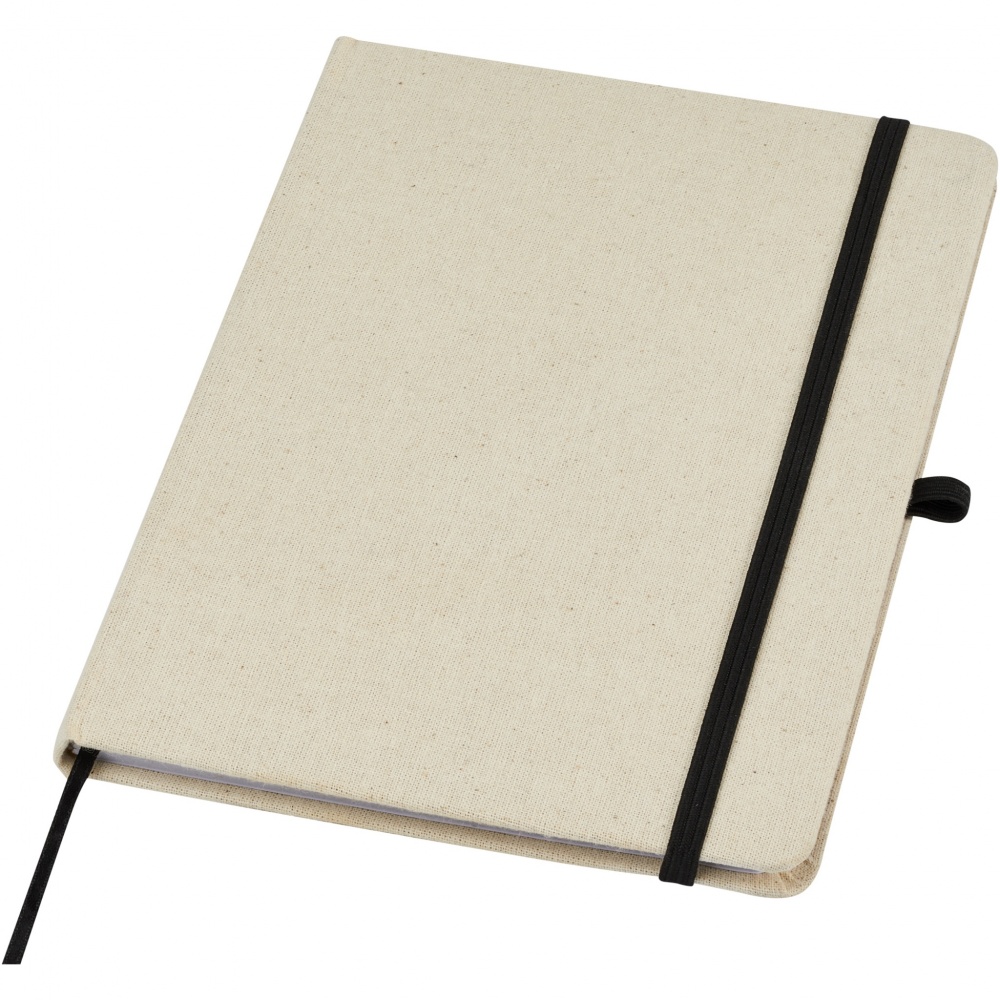 Logo trade promotional item photo of: Tutico organic cotton hardcover notebook