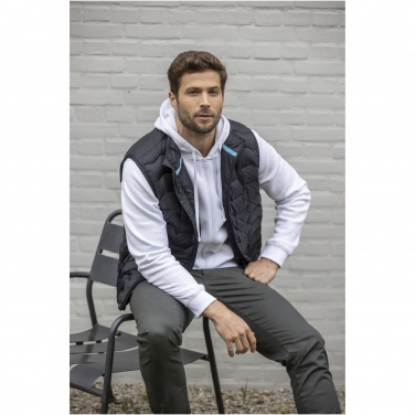 Logo trade business gift photo of: Epidote men's GRS recycled insulated down bodywarmer