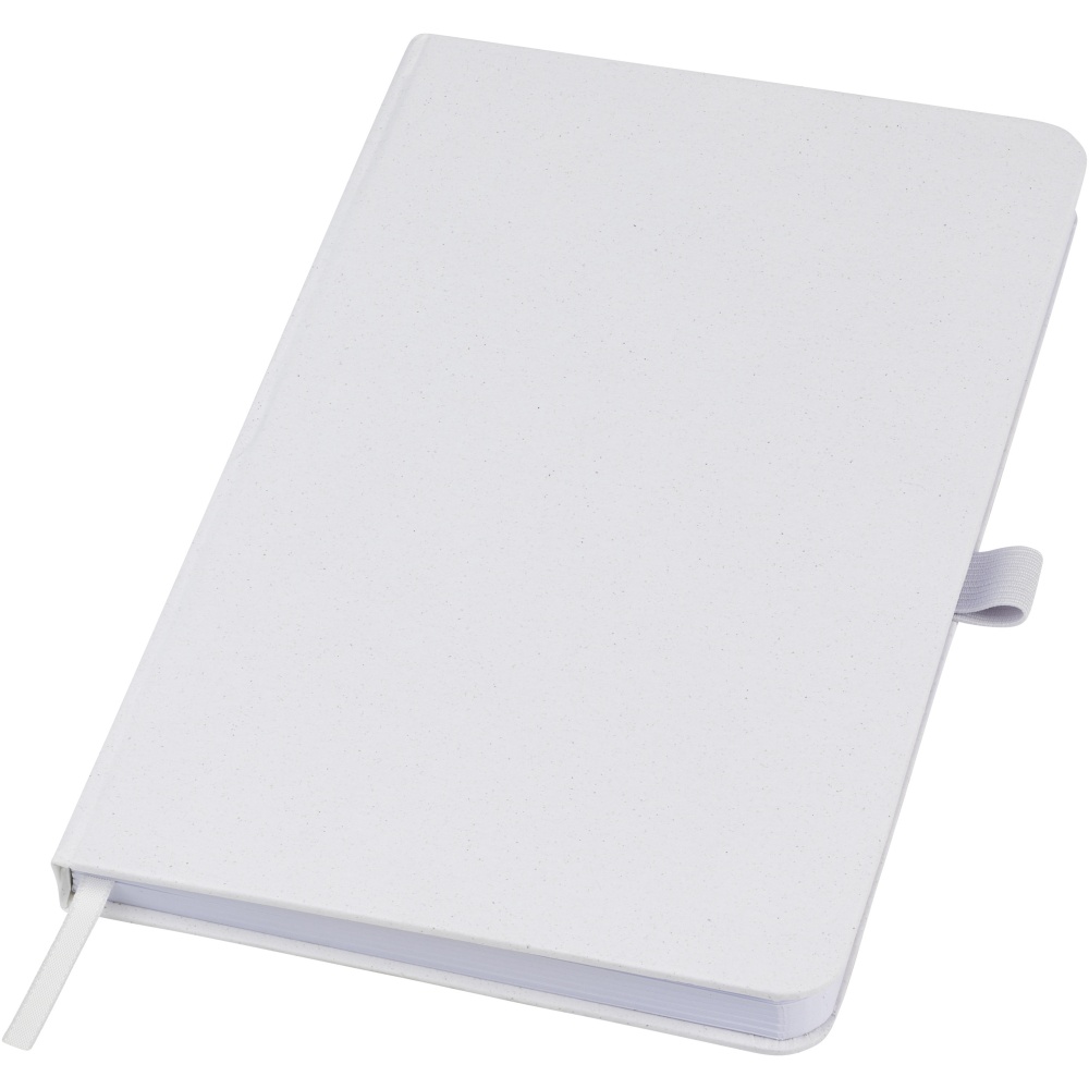 Logo trade promotional giveaway photo of: Fabianna crush paper hard cover notebook