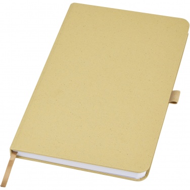 Logo trade corporate gifts image of: Fabianna crush paper hard cover notebook