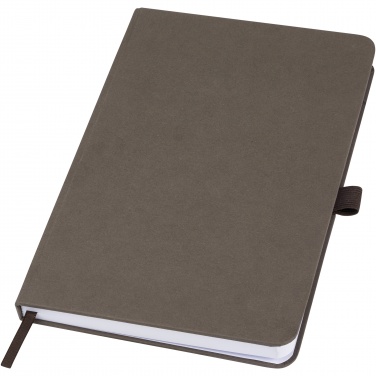 Logo trade promotional merchandise image of: Fabianna crush paper hard cover notebook