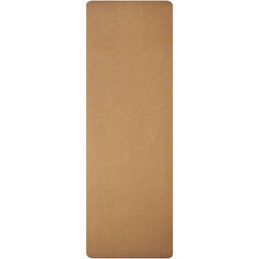 Logo trade business gifts image of: Trikona cork yoga mat