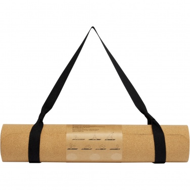 Logo trade promotional gifts image of: Trikona cork yoga mat