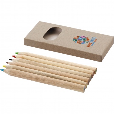 Logo trade business gifts image of: Artemaa 6-piece pencil colouring set