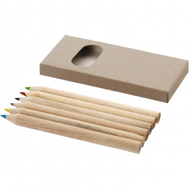 Logo trade business gift photo of: Artemaa 6-piece pencil colouring set