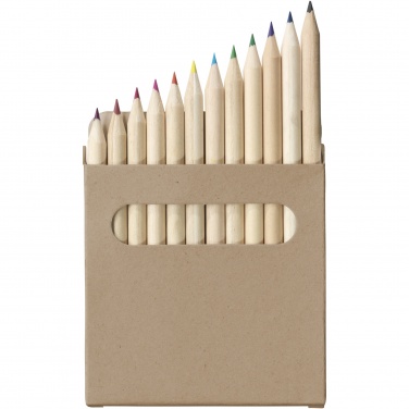 Logo trade promotional giveaway photo of: Artemaa 12-piece pencil colouring set