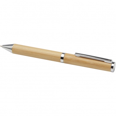 Logotrade promotional merchandise picture of: Apolys bamboo ballpoint and rollerball pen gift set 