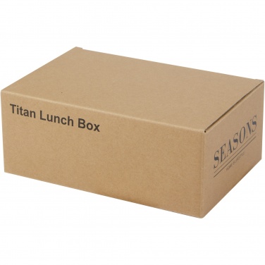 Logo trade promotional gift photo of: Titan recycled stainless steel lunch box