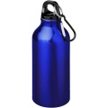 Oregon 400 ml RCS certified recycled aluminium water bottle with carabiner, Blue