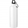 Oregon 770 ml RCS certified recycled aluminium water bottle with carabiner, White