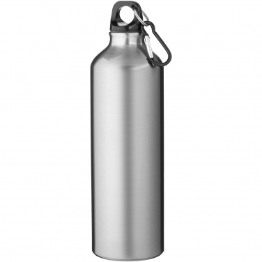 Logo trade promotional giveaways image of: Oregon 770 ml RCS certified recycled aluminium water bottle with carabiner