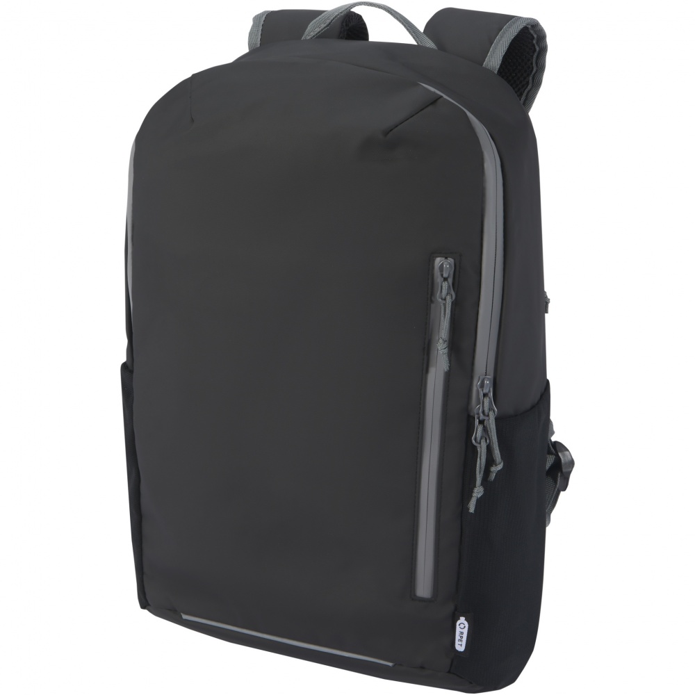 Logo trade promotional products picture of: Aqua 15" GRS recycled water resistant laptop backpack 21L