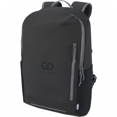 Logo trade promotional merchandise picture of: Aqua 15" GRS recycled water resistant laptop backpack 21L