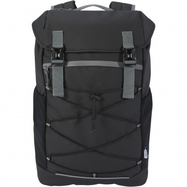 Logo trade promotional gifts image of: Aqua 15.6" GRS recycled water resistant laptop backpack 23L