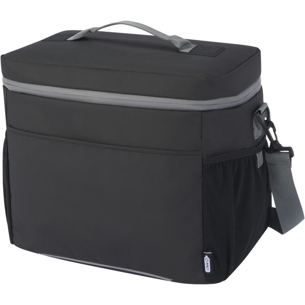 Logo trade corporate gifts image of: Aqua 20-can GRS recycled water resistant cooler bag 22L