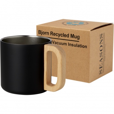 Logo trade business gift photo of: Bjorn 360 ml RCS certified recycled stainless steel mug with copper vacuum insulation