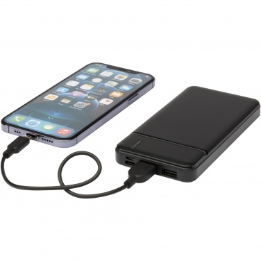 Logo trade corporate gift photo of: Loop 10.000 mAh recycled plastic power bank 