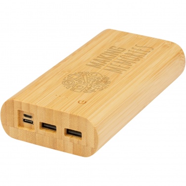 Logo trade corporate gift photo of: Tulda 20.000 mAh bamboo power bank