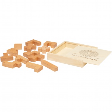 Logo trade business gift photo of: Bark wooden puzzle