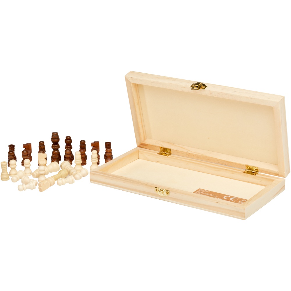 Logo trade promotional giveaways image of: King wooden chess set