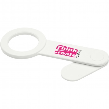 Logo trade promotional merchandise photo of: Hook recycled plastic desktop phone holder