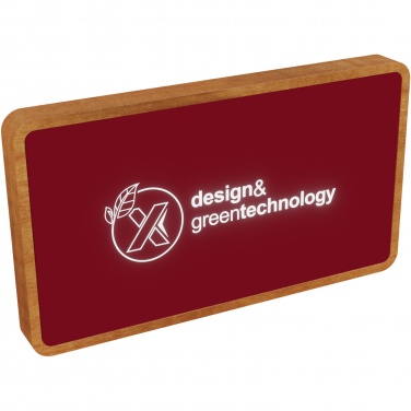 Logo trade promotional giveaways image of: SCX.design P36 5000 mAh light-up wireless power bank