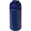 Baseline 500 ml recycled sport bottle with flip lid, Blue / Blue