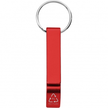 Logotrade promotional item picture of: Tao RCS recycled aluminium bottle and can opener with keychain 